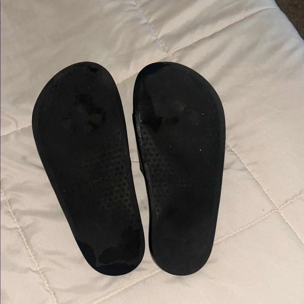 Authentic Givenchy Black Designer Slides - Picture 6 of 8